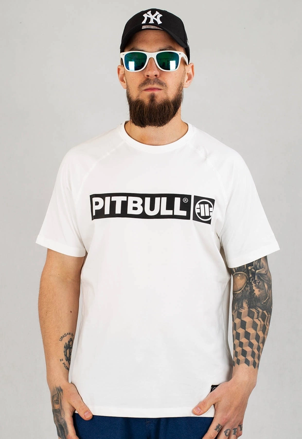 T-shirt Pit Bull Spandex Hilltop biały