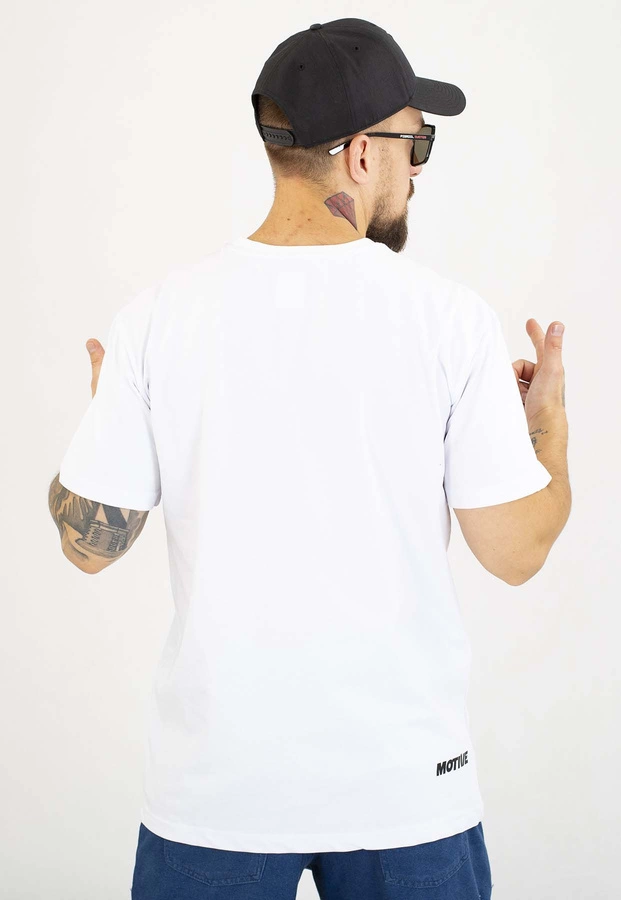 T-shirt Motive Nie Ta Liga Smoke biały