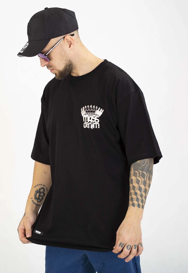 T-shirt Mass Crown czarny
