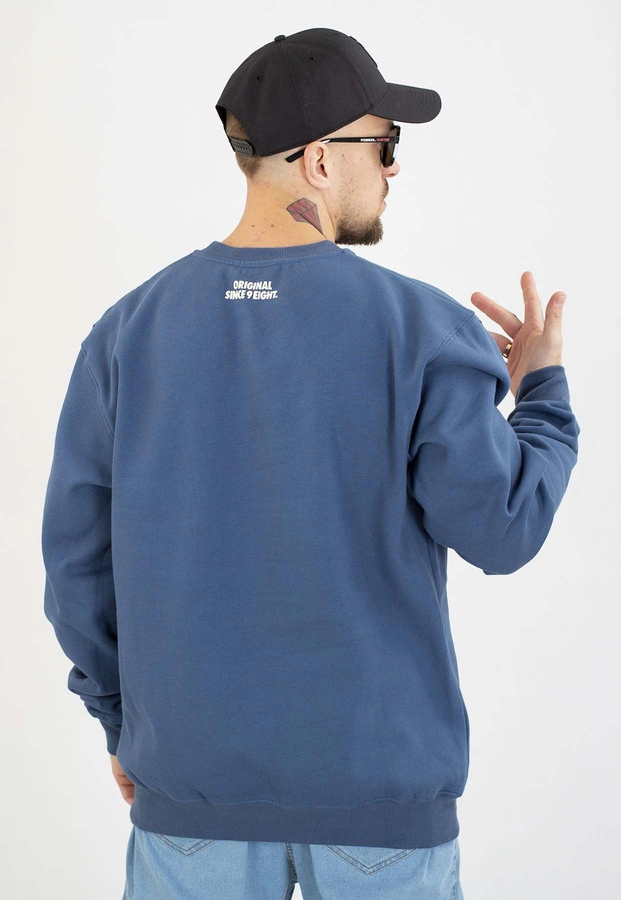 Bluza Mass Bez Kaptura Patch niebieska