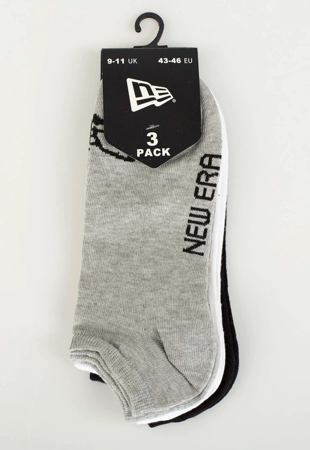 Skiety New Era Flag Sneaker 3Pak 13113639 czarne szare białe
