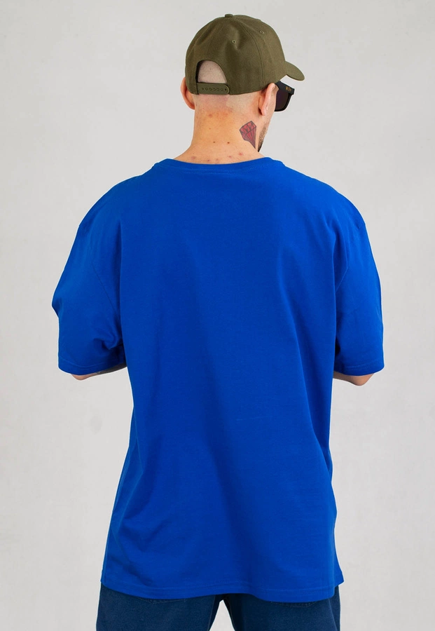 T-Shirt SSG Oval Frame Basic Logo kobaltowy