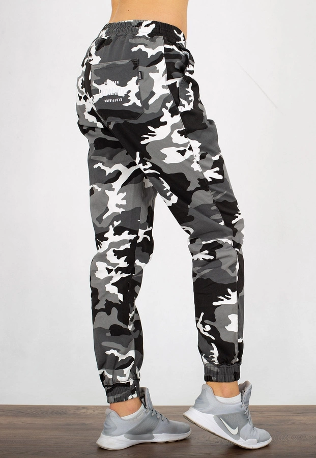 Spodnie Diamante Wear Jogger Unisex Classic Camo czarno białe