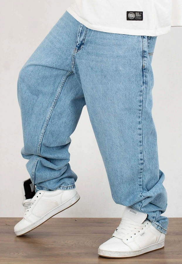 Spodnie Jigga Wear Baggy Jeans Patch light blue