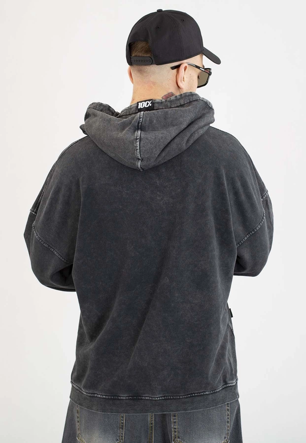 Bluza Stoprocent Z Kapturem Haft Bark Small czarna sprana