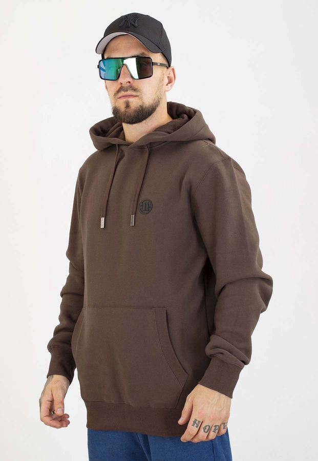 Bluza Pit Bull Z Kapturem Small Logo dark chocolate