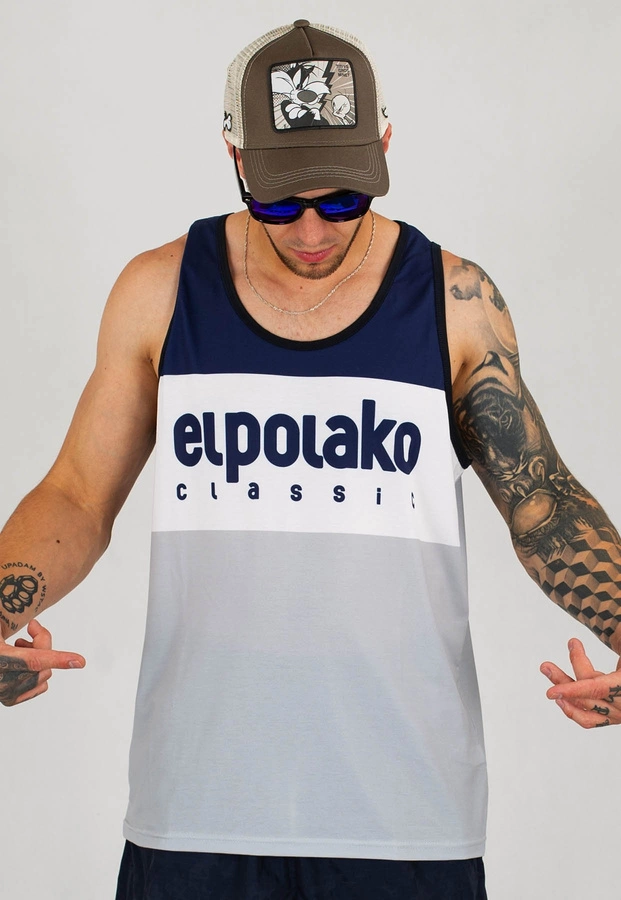 Tank El Polako Premium Classic granatowo szary