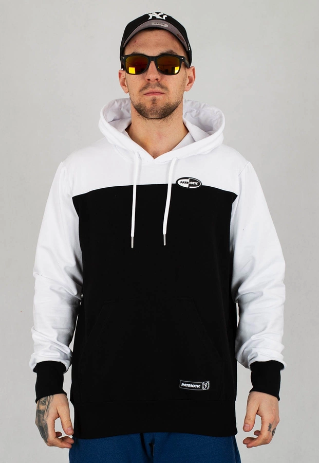 Bluza Patriotic Oval Shoulder biało czarna