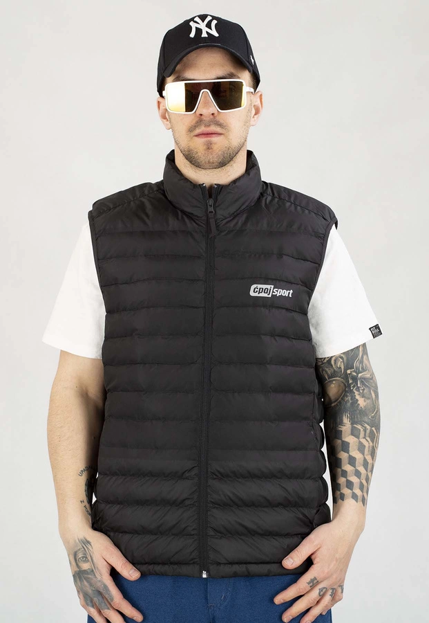 Bezrękawnik Stoprocent Ćpaj Sport Reflective Logo czarny