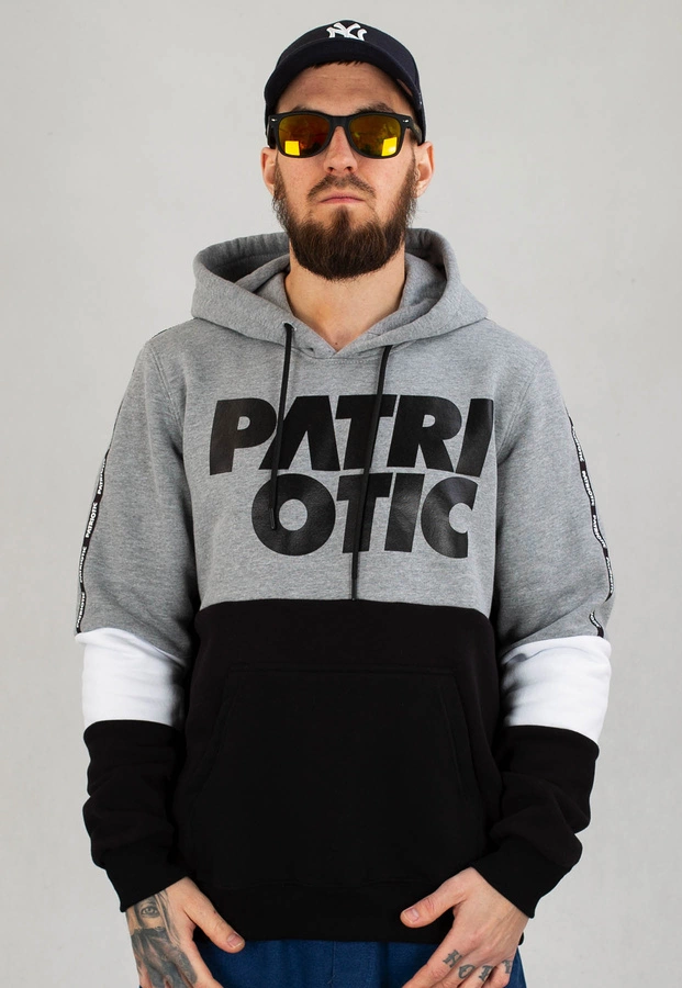 Bluza Patriotic Hoodie Cls Line biało czarno szara