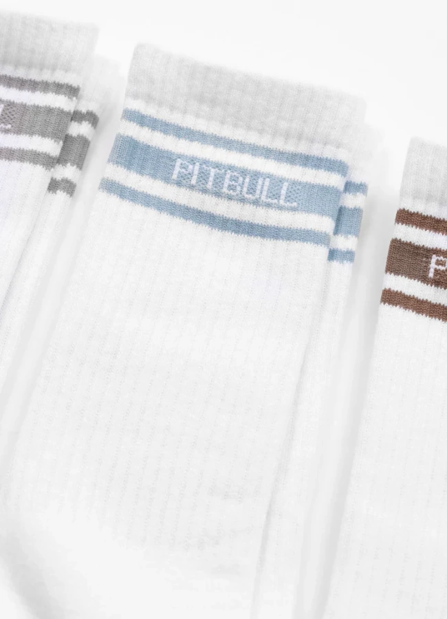 Skiety Pit Bull High Crew Hilltop Thin 3pak White Coyote