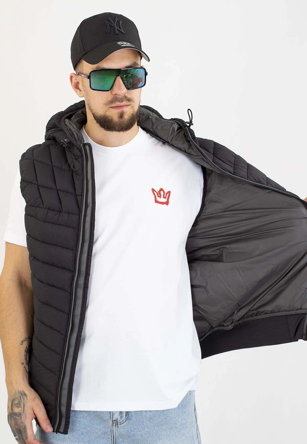 Bezrękawnik Pit Bull Vest Z Kapturem Naylor black