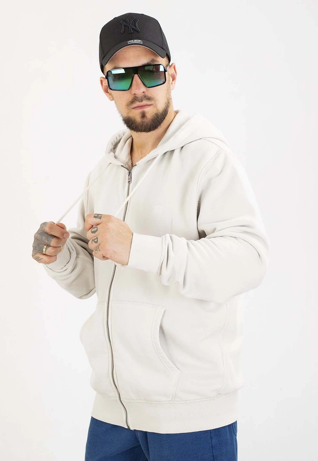Bluza Pit Bull Z Kapturem ZIP Hackett white stone