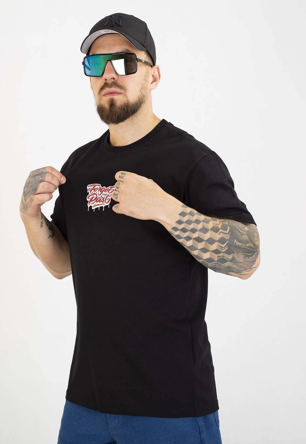 T-shirt Motive Forget Big Back Bordo White Logo czarny