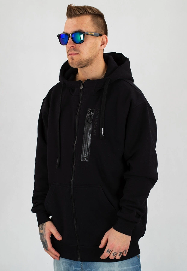 Bluza Stoprocent Baggy Zip BackSpin czarna