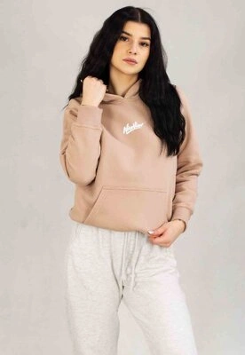 Bluza Nice View Brand Z Kapturem Small beżowa