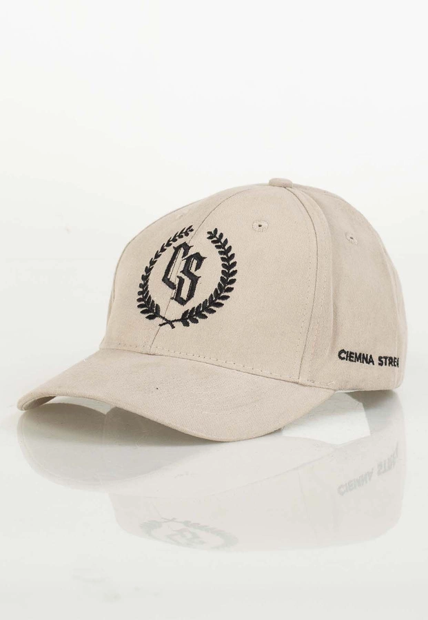 Czapka Snapback Ciemna Strefa Laur beżowa