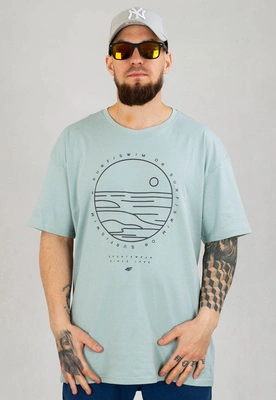 T-shirt 4F M365 miętowy