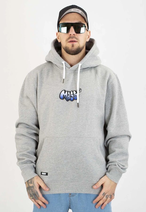 Bluza Mass Z Kapturem Wall szara