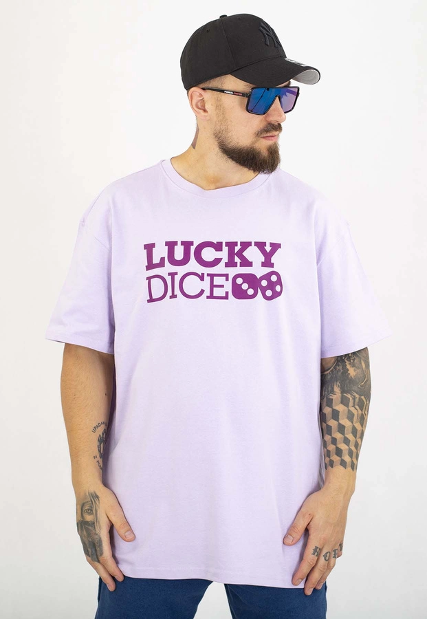 T-shirt Lucky Dice Baggy LD Classic jasno fioletowy