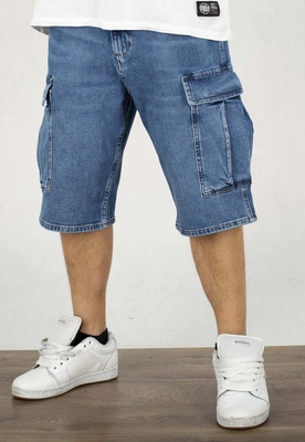 Spodenki Pit Bull Deerhorn Cargo Jeans Shorts Classic Wash