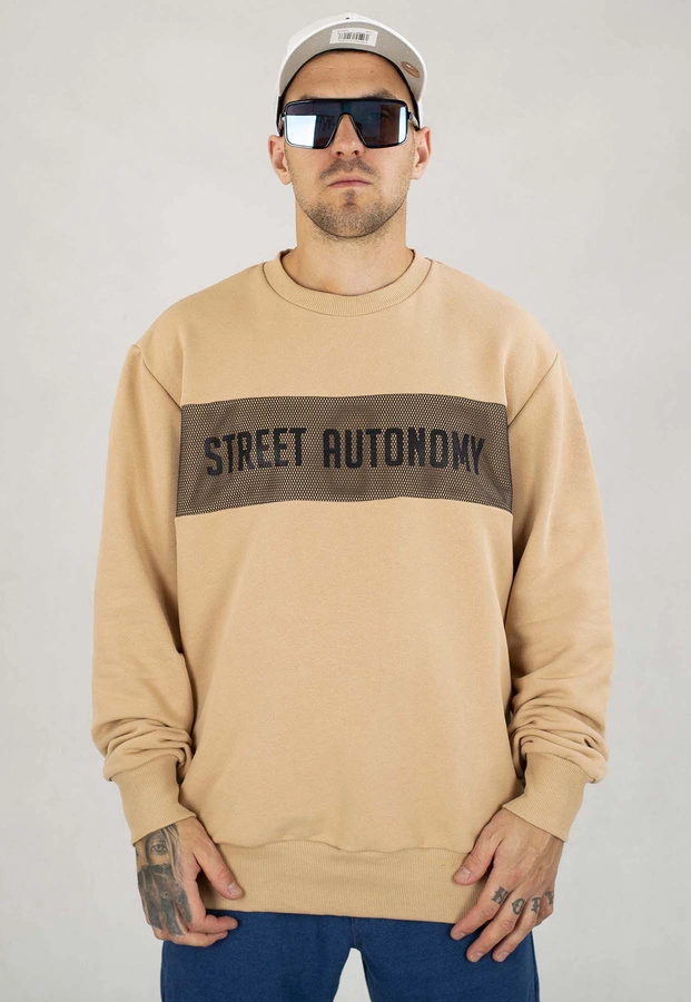 Bluza Street Autonomy Bez Kaptura Com beżowa