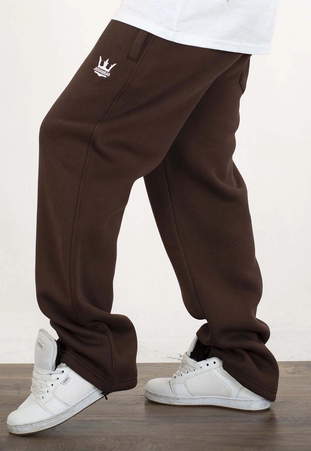 Dresy Jigga Wear Logo Drawcord Baggy bordowe