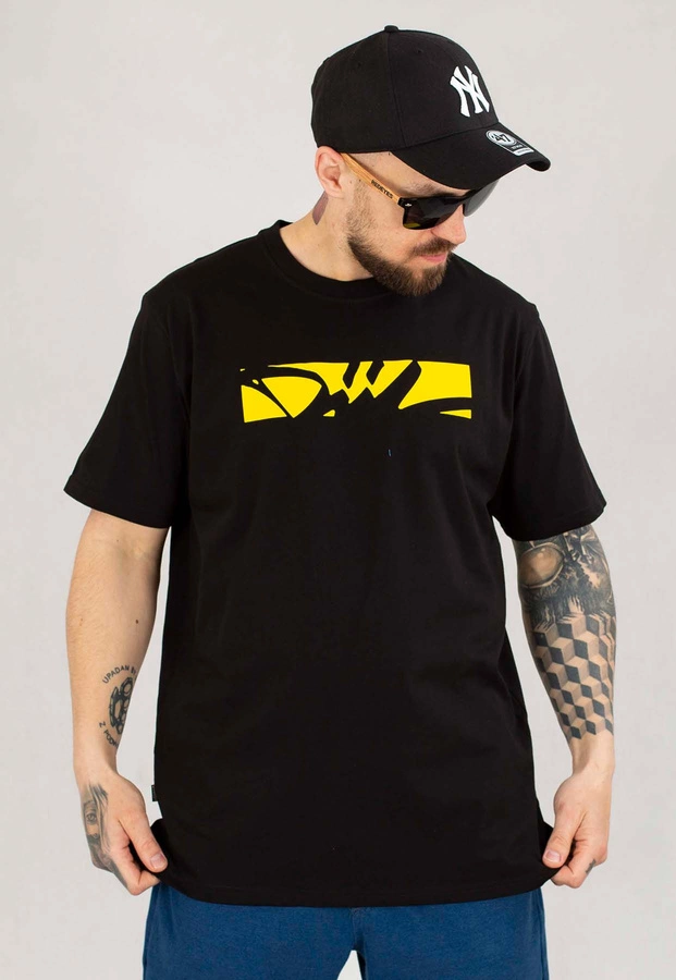 T-shirt Diil Frame czarno złoty