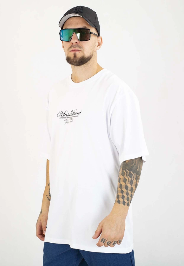 T-shirt Mass Authentic biały