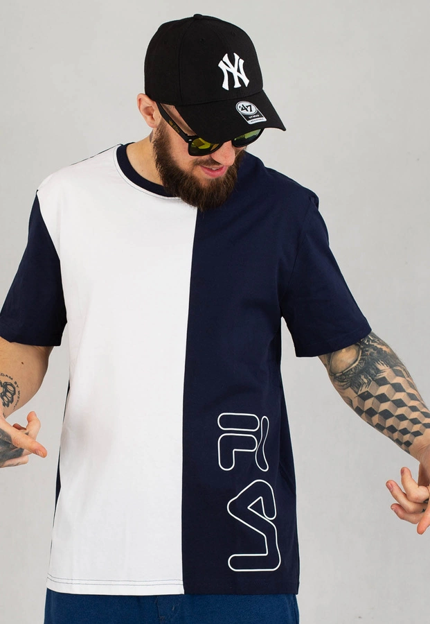 T-shirt Fila Ori Tee 683486 granatowo biały