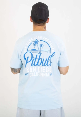 T-shirt Pit Bull San Diego Born 170 sky blue