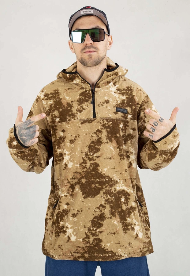 Bluza Prosto Z kapturem Fleece woodry camo