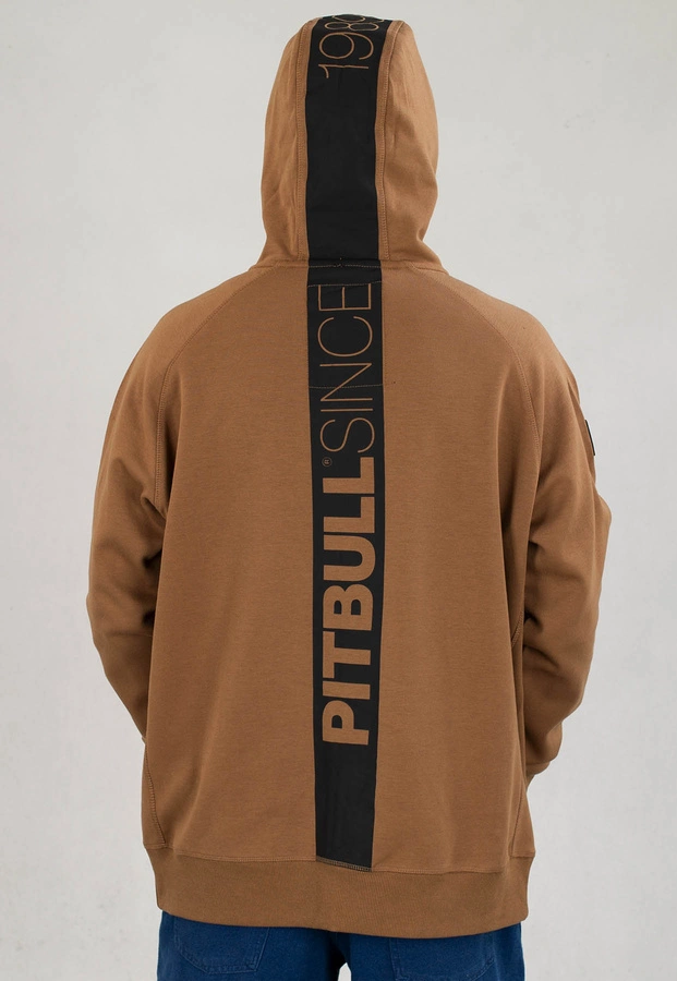 Bluza Pit Bull Hooded Zip Hermes brązowa