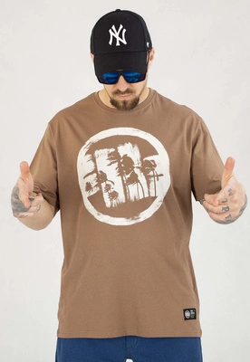T-shirt Pit Bull Logo Palms 170 brown savana