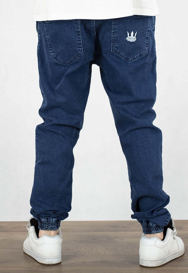 Spodnie Jigga Wear Crown Jogger Jeans Deep blue