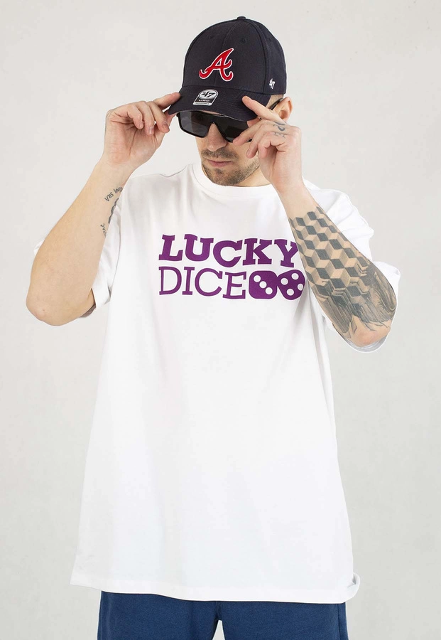 T-shirt Lucky Dice Baggy LD Classic biały