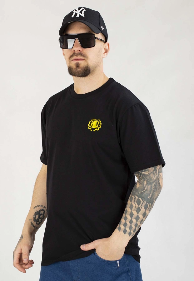 T-shirt Diil Small czarno żółty