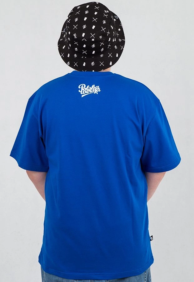 T-shirt Polska Wersja PW Logo niebieski
