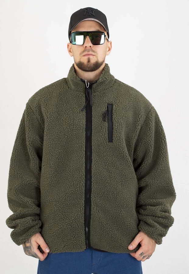 Kurtka Prosto Dwustronna Reverse Sherpa oliwkowa