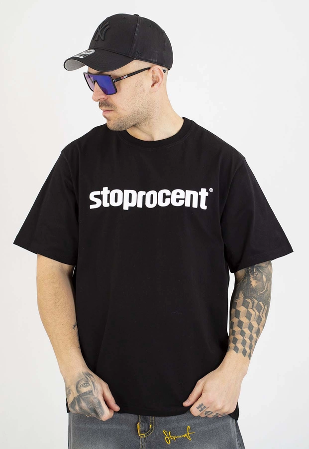 T-shirt Stoprocent Classic Logo czarny