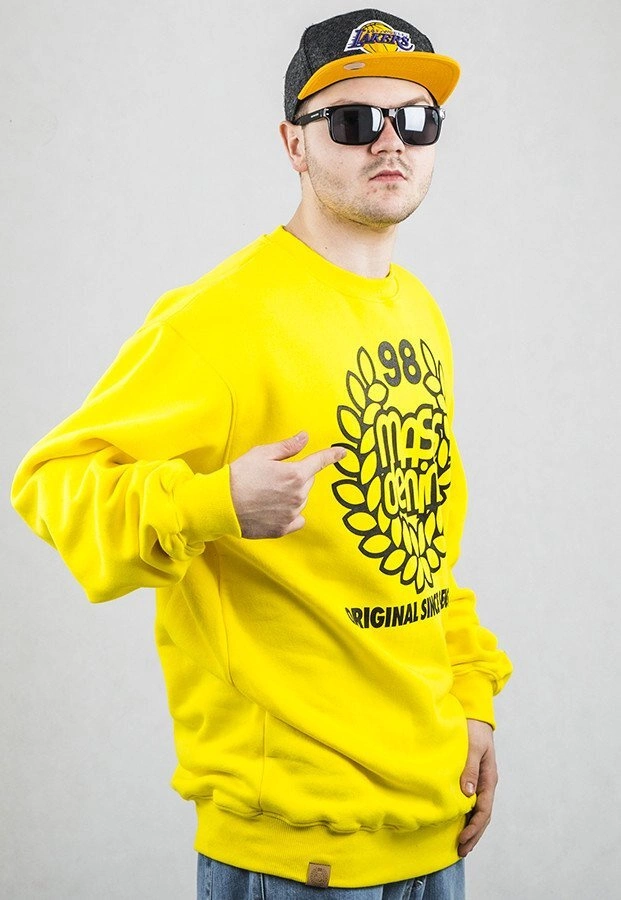 Bluza Mass Base Crewneck żółta