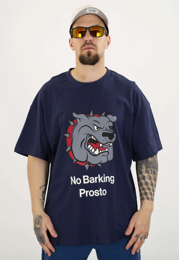 T-shirt Prosto NoBarking granatowy