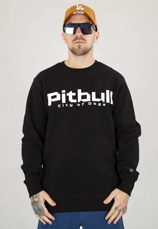 Bluza Pit Bull Bez Kaptura City Of Dogs czarna