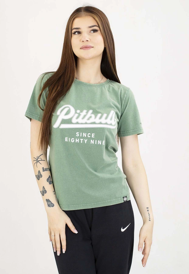 T-Shirt Pit Bull Angel Logo 190 green