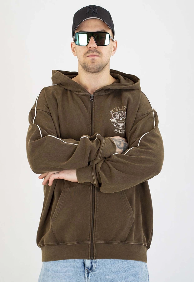 Bluza Prosto Z kapturem ZIP Athletic washed brown