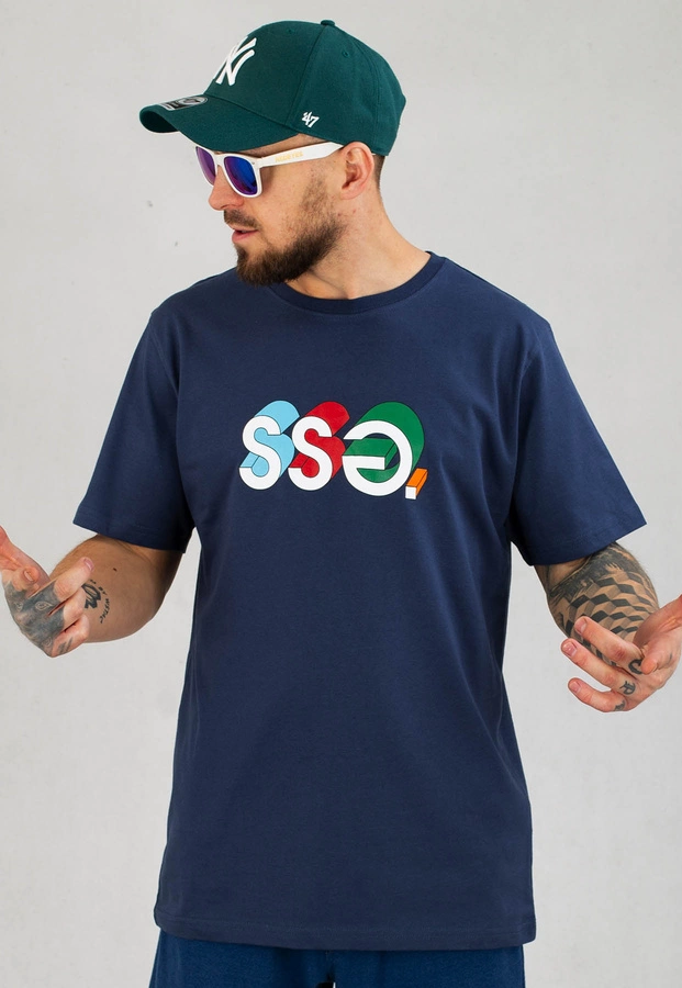 T-Shirt SSG 3D Colors granatowy