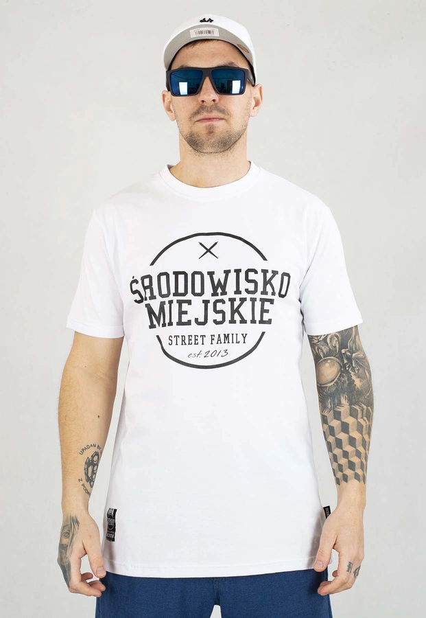 T-shirt Środowisko Miejskie Theme biało czarny