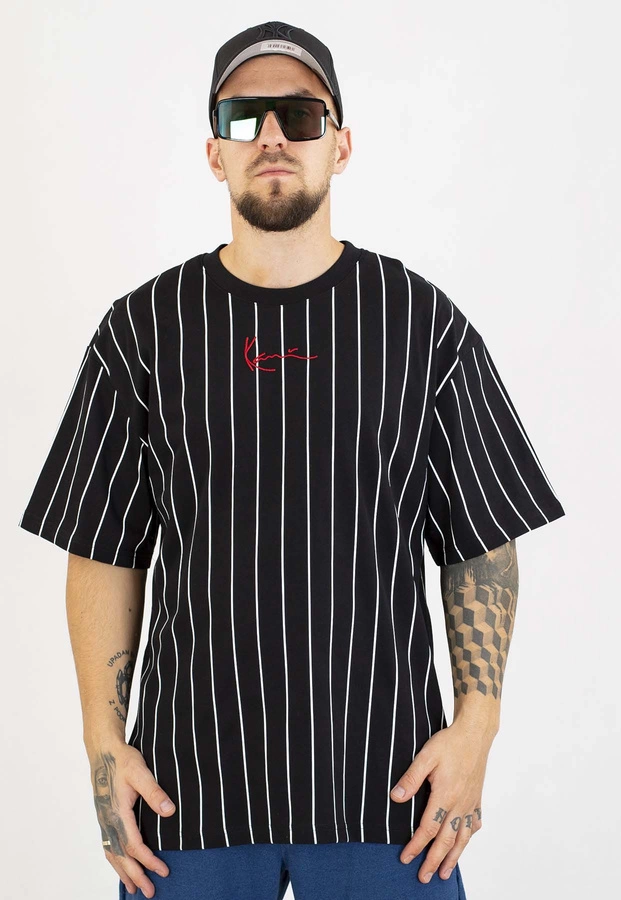T-shirt Karl Kani KK Small Signature pinstripe 6030153 czarny