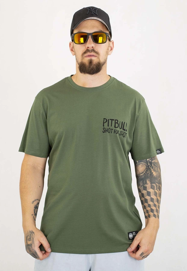 T-shirt Pit Bull Shot For Shot 170 sage green