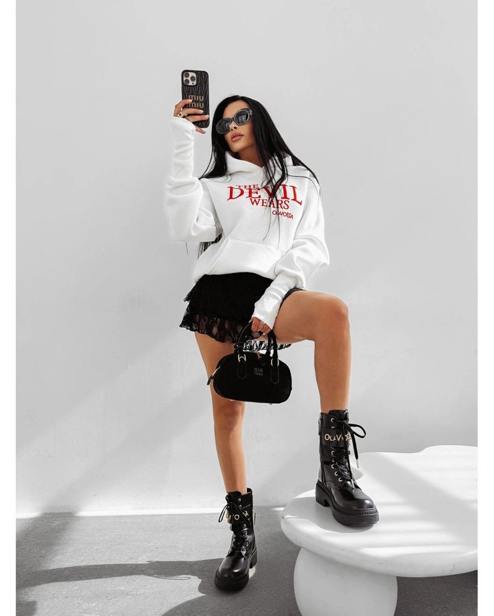 Bluza Olavoga Z Kapturem Sassy Muse ecru